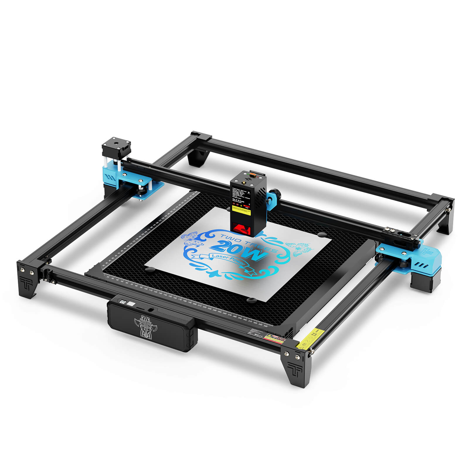 Twotrees TTS-20 Pro 20W Laser Engraver Machine + Y-Axis Rotary + Riser